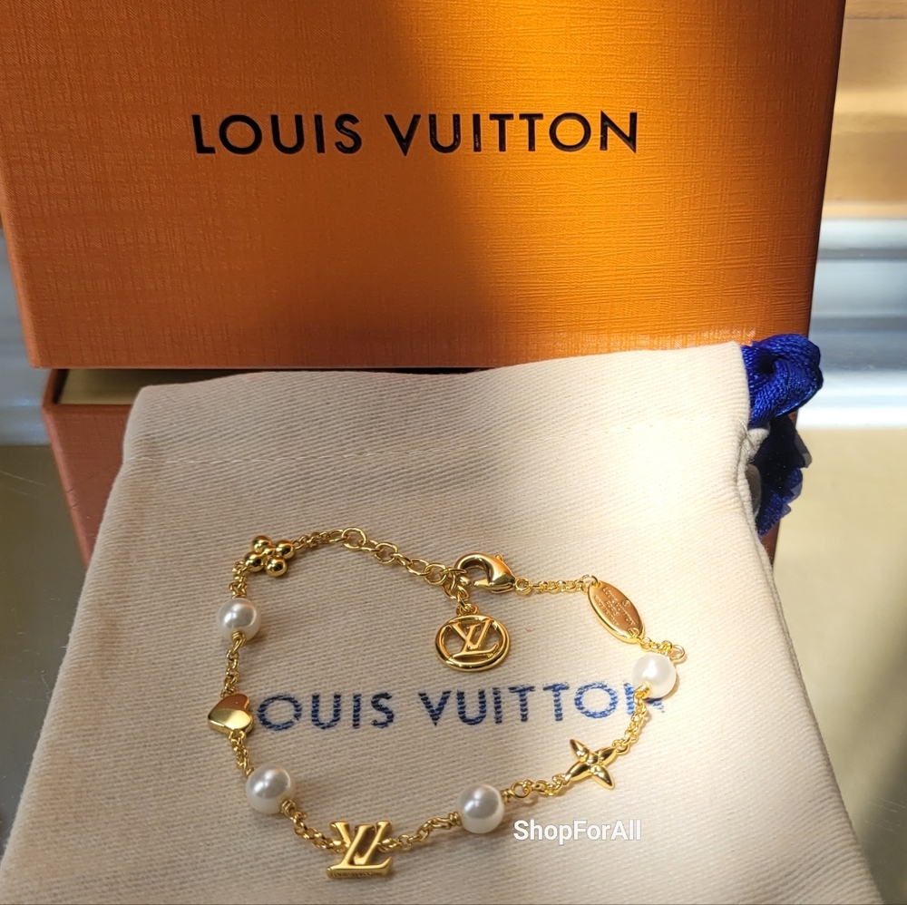 Louis Vuitton Gold Tone Charm Bracelet - Picture 4 of 17